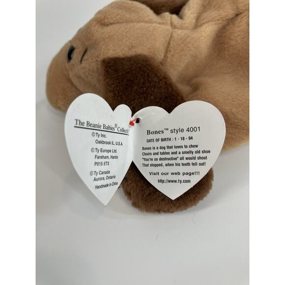 Ty Beanie Babies Bundle (2pcs) Bones And Bones 1998 McDonald’s Toy - Picture 13 of 13